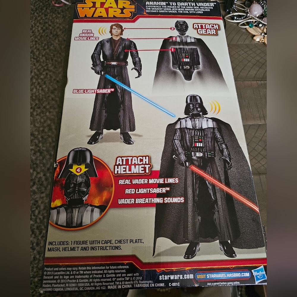 Star Wars Anakin to Darth Vader Action Figure With Lights And Sounds - Picture 3 of 6